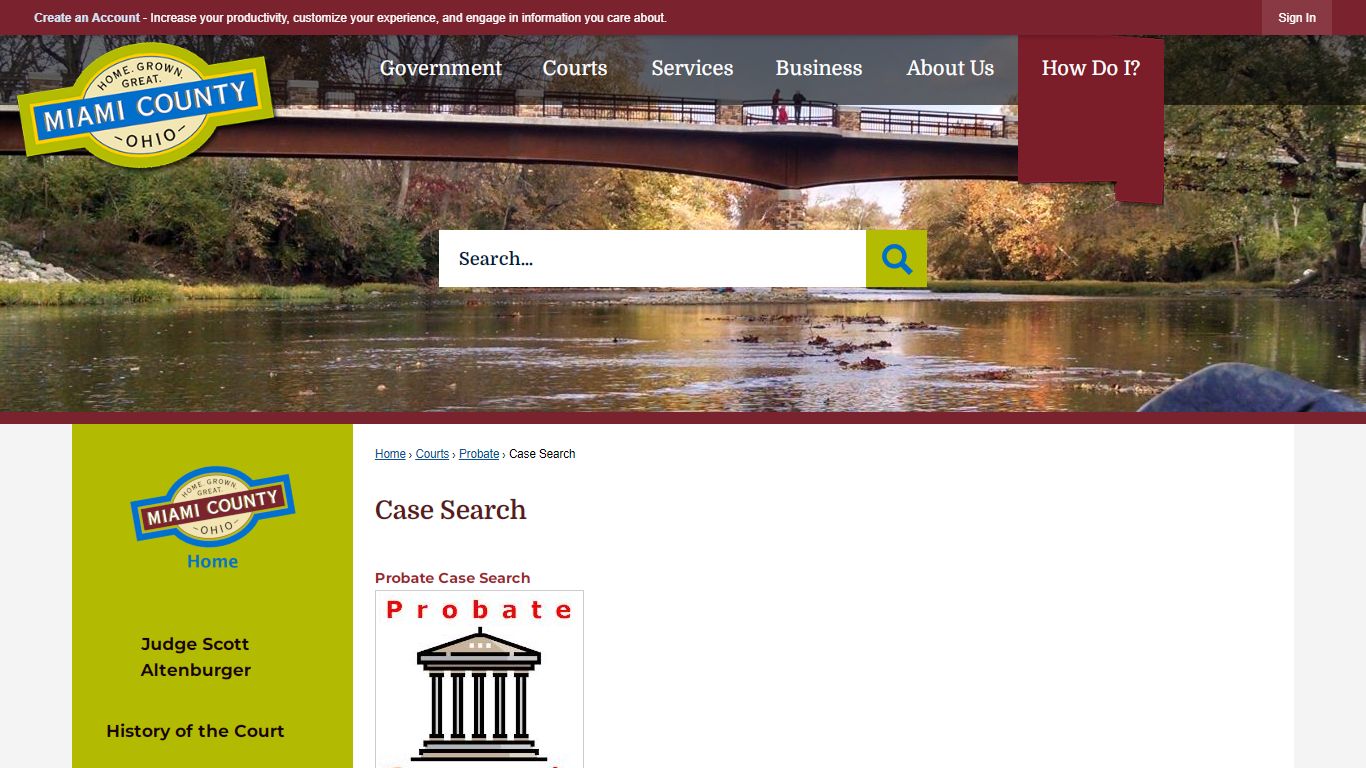 Case Search | Miami County, OH - Official Website